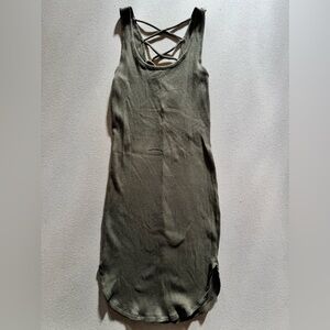 Ambiance Olive Green Mini Dress